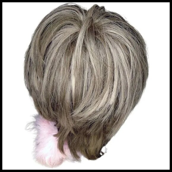 Shaggy Frosted Wig, Carousel Shag Glam Rock Tina Turner Hair - 70s Vintage - Picture 7 of 15